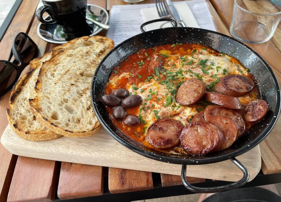 Shuk's signature shakshuka is delicious and great value in The Rocks. Picture by Josh Leeson Shuk's signature shakshuka is delicious and great value in The Rocks. Picture by Josh Leeson
