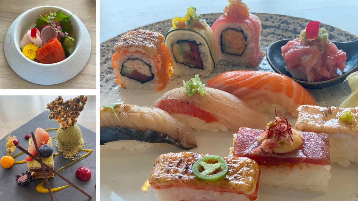 Part of the deluxe shokai menu at Vancouver's Miku restaurant.