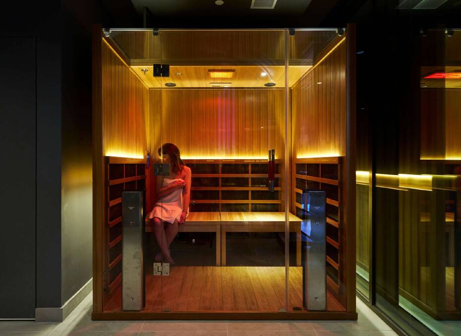 A state-of-the-art gym and infrared sauna await you at Novotel Melbourne Airport. Picture supplied A state-of-the-art gym and infrared sauna await you at Novotel Melbourne Airport. Picture supplied