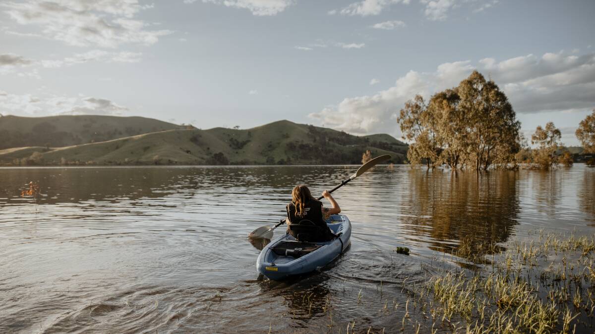Kayaking at Bonnie Doon. Picture by Visit Victoria Kayaking at Bonnie Doon. Picture by Visit Victoria