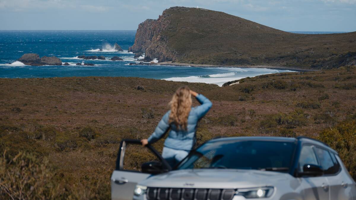 Looking back at Cape Bruny Lighthouse, along the Southern Edge road trip in Tasmania. Picture: James Vodicka Looking back at Cape Bruny Lighthouse, along the Southern Edge road trip in Tasmania. Picture: James Vodicka
