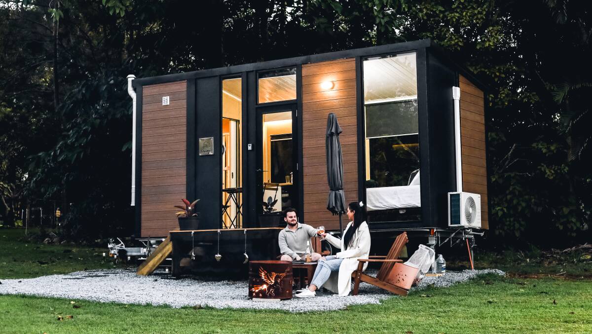 A Tiny Away tiny house in the Byron Bay Hinterland. Picture by Tiny Away A Tiny Away tiny house in the Byron Bay Hinterland. Picture by Tiny Away