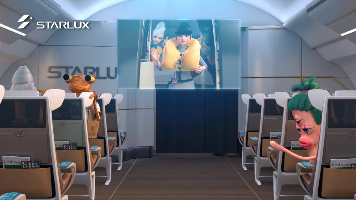 The "Starwonderers" safety video adds a fun element. Picture by Starlux The "Starwonderers" safety video adds a fun element. Picture by Starlux