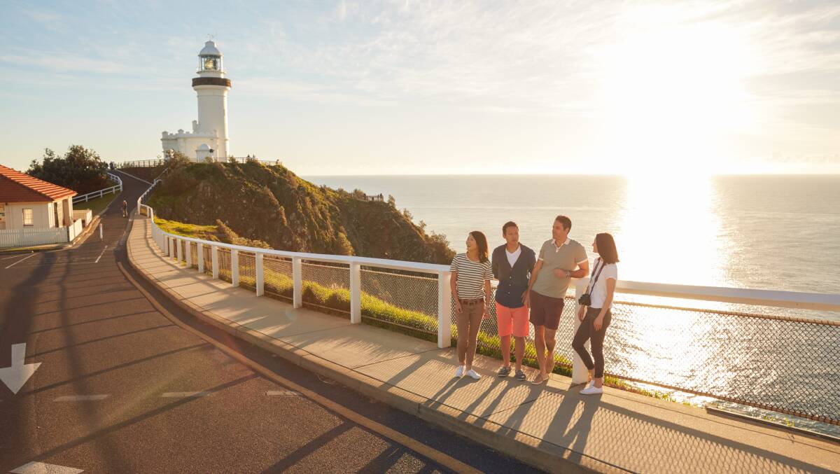 Cape Byron Lighthouse, Byron Bay, NSW, is on the Pacific Coast Touring Route, Sydney to Brisbane. Picture by Tourism Australia