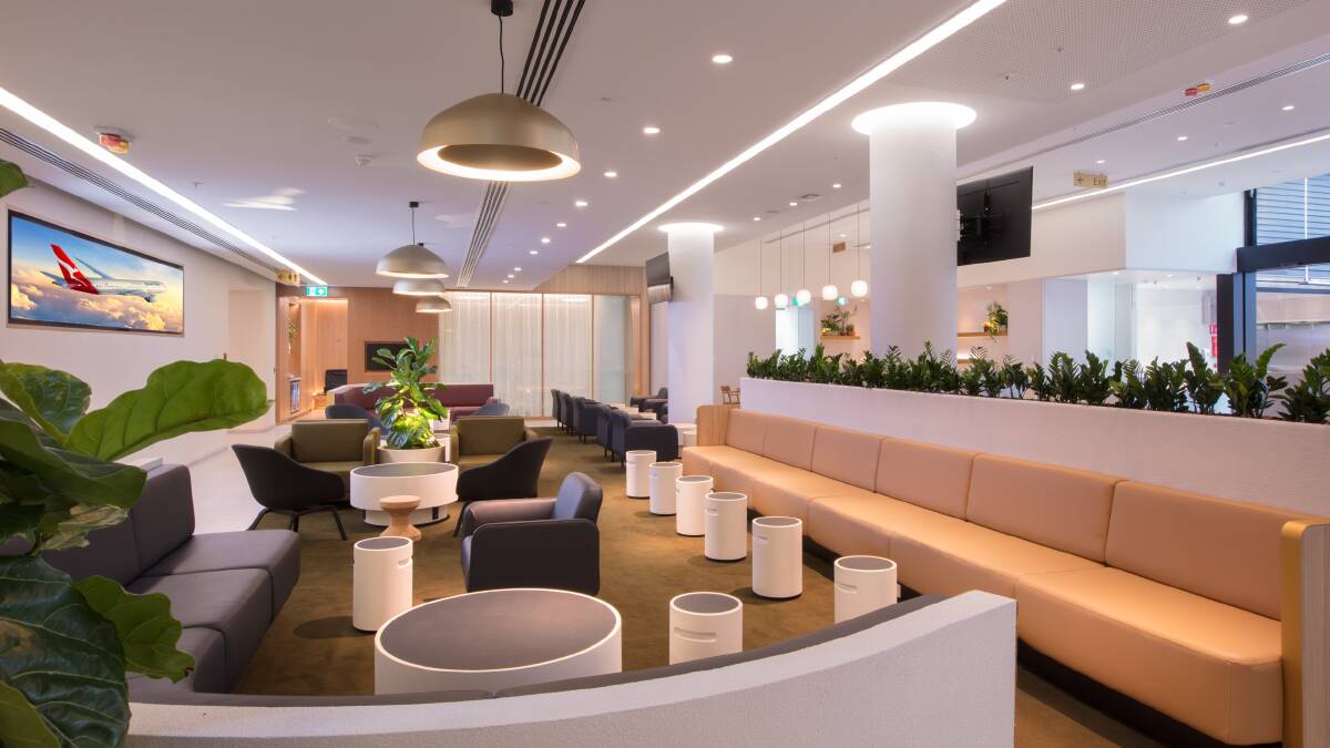 A Qantas airline lounge in Perth, WA. Picture by Qantas A Qantas airline lounge in Perth, WA. Picture by Qantas