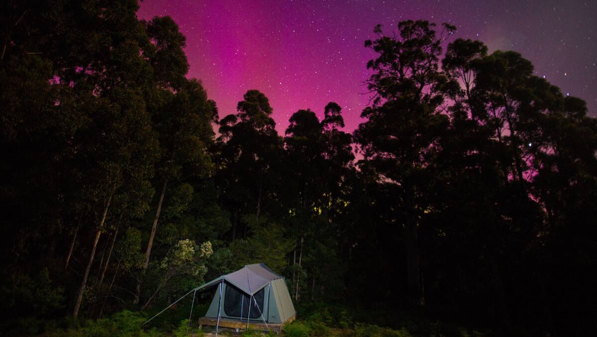 Winter camping at Bruny Island. Picture: Tourism Australia/Graham Freeman Winter camping at Bruny Island. Picture: Tourism Australia/Graham Freeman