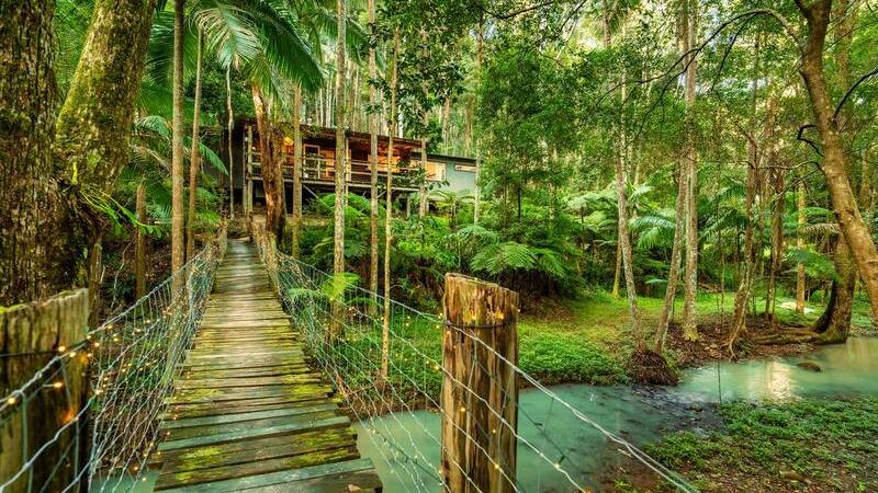 Airbnb's Magical Rainforest Retreat in Main Arm, NSW is one of the most wish-listed properties on the platform right now. Picture supplied Airbnb's Magical Rainforest Retreat in Main Arm, NSW is one of the most wish-listed properties on the platform right now. Picture supplied