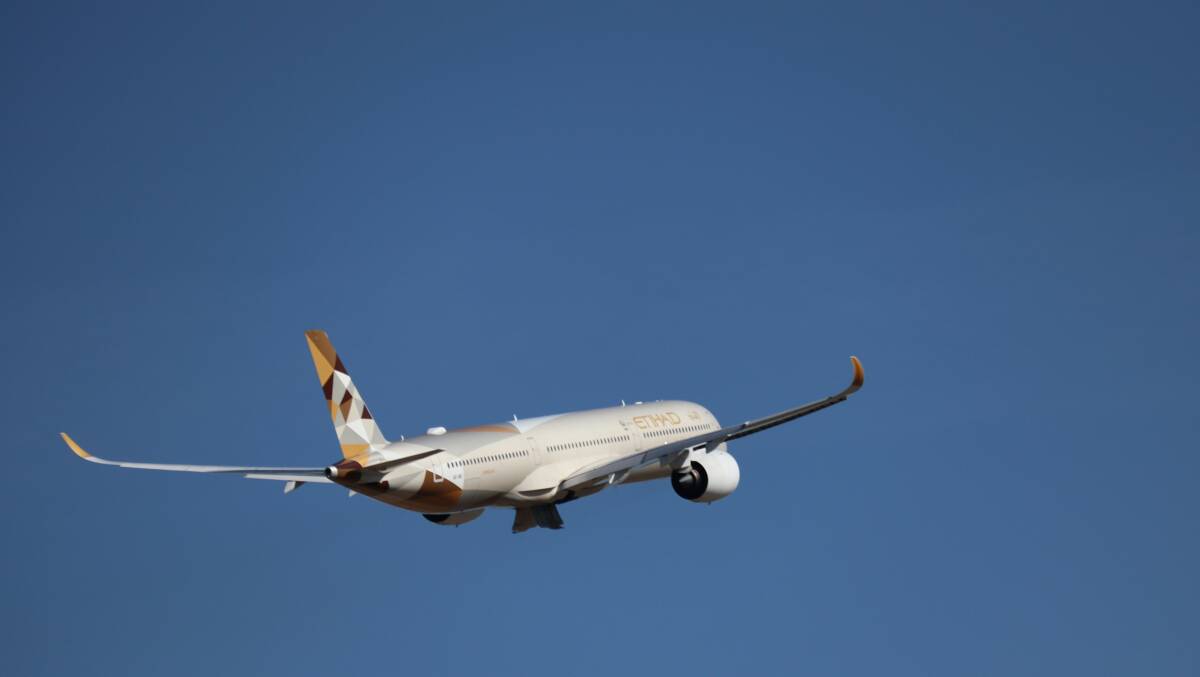 An Etihad Airways aircraft. Picture from Unsplash/Stroopsniper Lenn