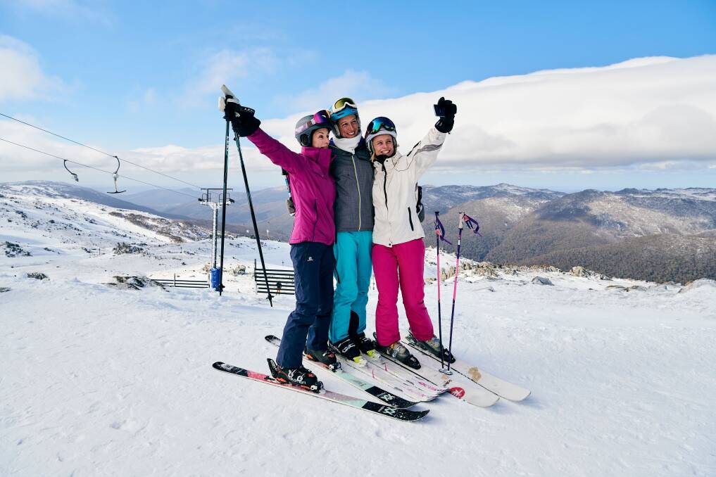 The height of happiness at Thredbo. Picture by Destination NSW