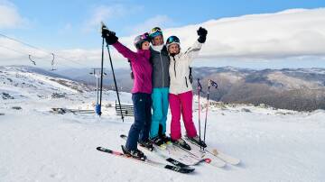 The height of happiness at Thredbo. Picture by Destination NSW