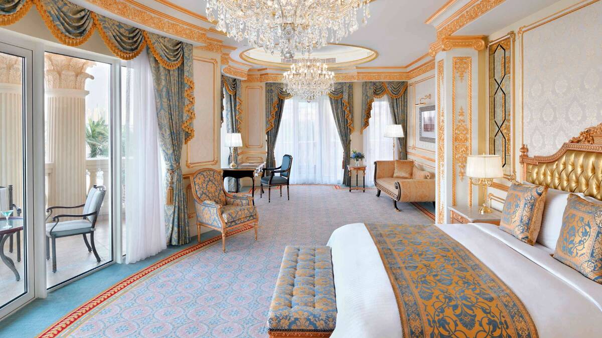 Raffles The Palm Dubai, an example of where people are visiting under the new "set jetting" trend identified by Expedia. Picture: Expedia