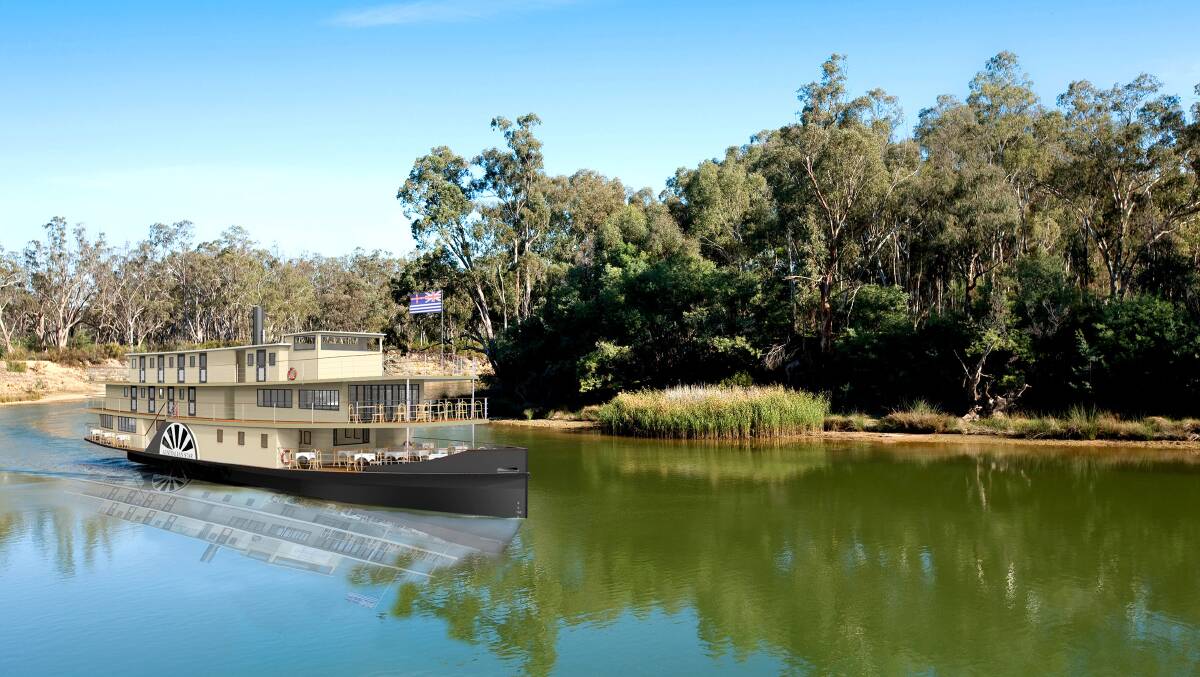 A render of Murray River Paddlesteamers' PS Australian Star, which launches in June 2025.