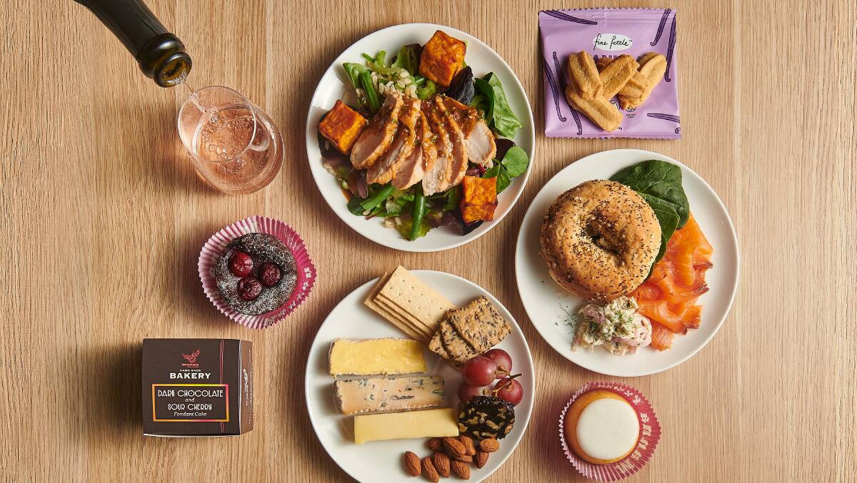 New Qantas domestic business class in-flight meals. 