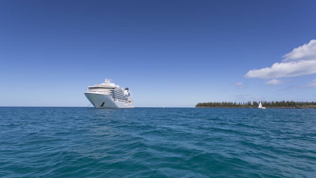 The Seabourn Encore is a small ship accommodating 600 guests.