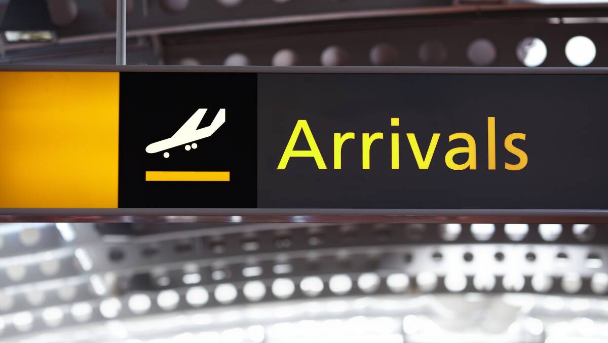 An airport arrivals sign. Picture by Shutterstock