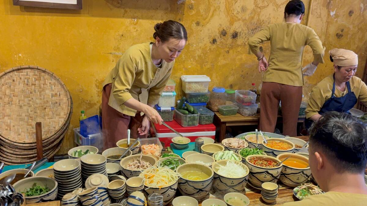 Pho station at Hoian Cuisine Street Food. Picture by Sarah Falson