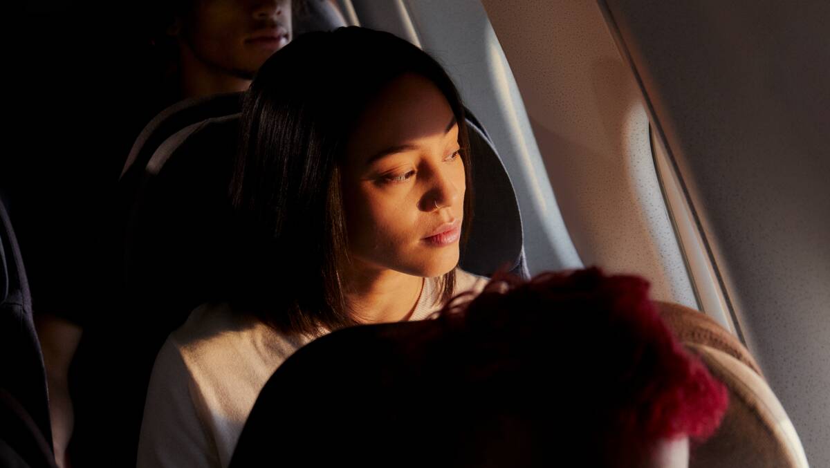 A woman sits on a plane. Picture: Supplied A woman sits on a plane. Picture: Supplied