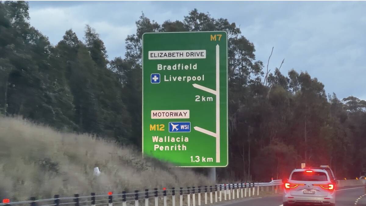 WSI signage on the drive to the airport. Picture by Akash Arora