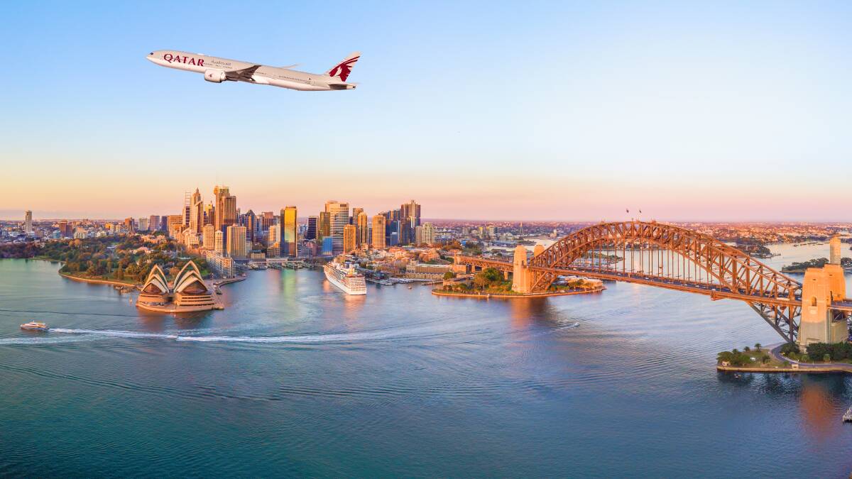 Qatar Airways already flies out of Sydney airport and will begin flying three times weekly from Western Sydney. Picture supplied