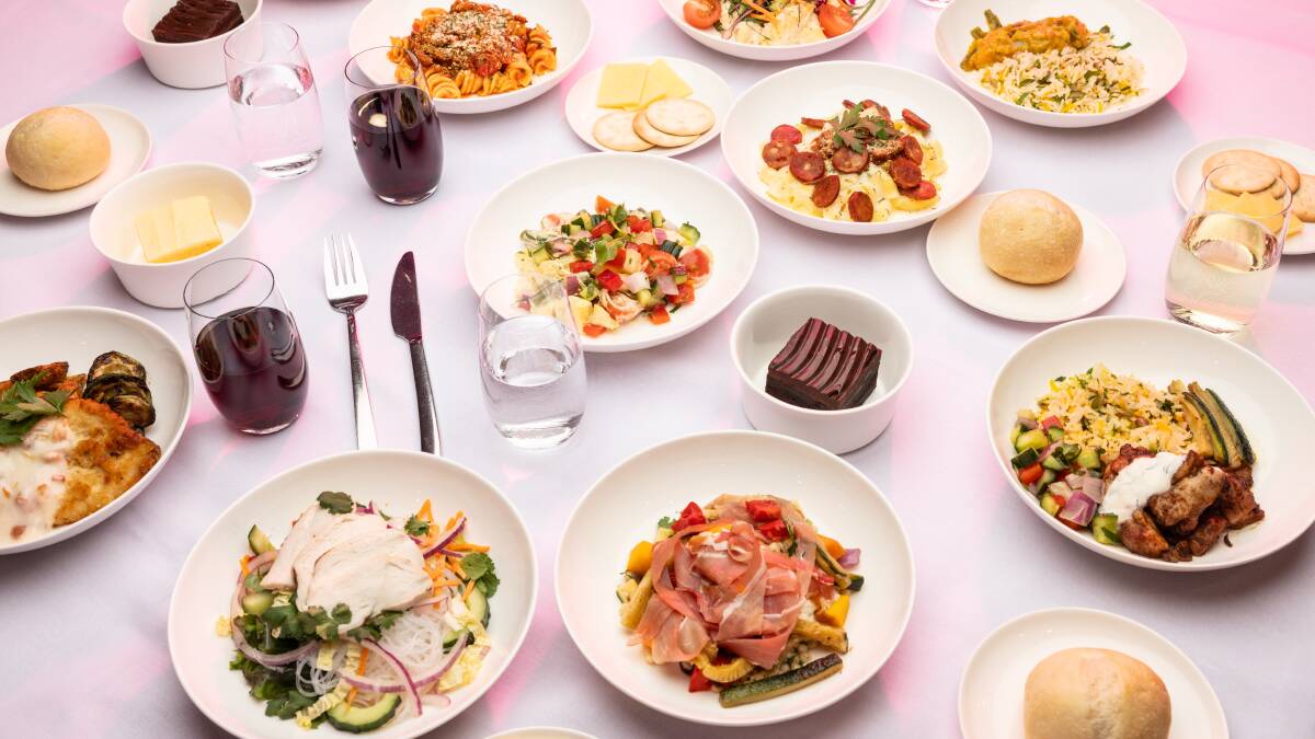 Meals on Virgin Australia's new business class menu.