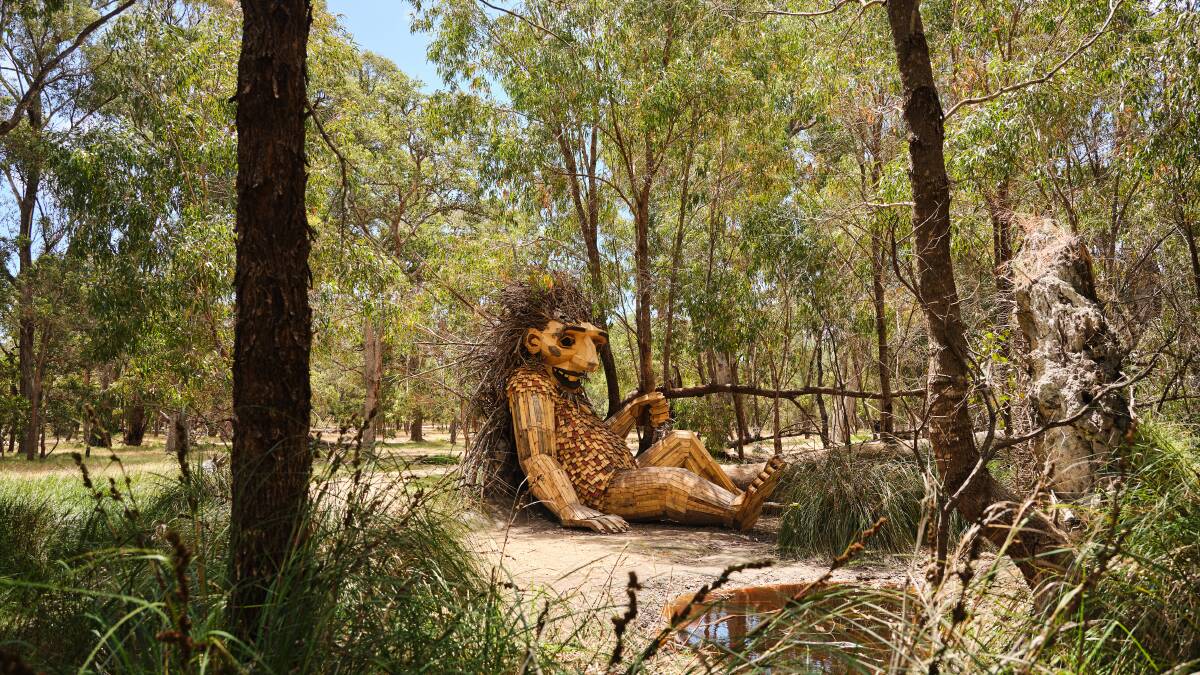 Little Lui, Giants of Mandurah by Thomas Dambo. Picture: Duncan Wright/FORM Little Lui, Giants of Mandurah by Thomas Dambo. Picture: Duncan Wright/FORM