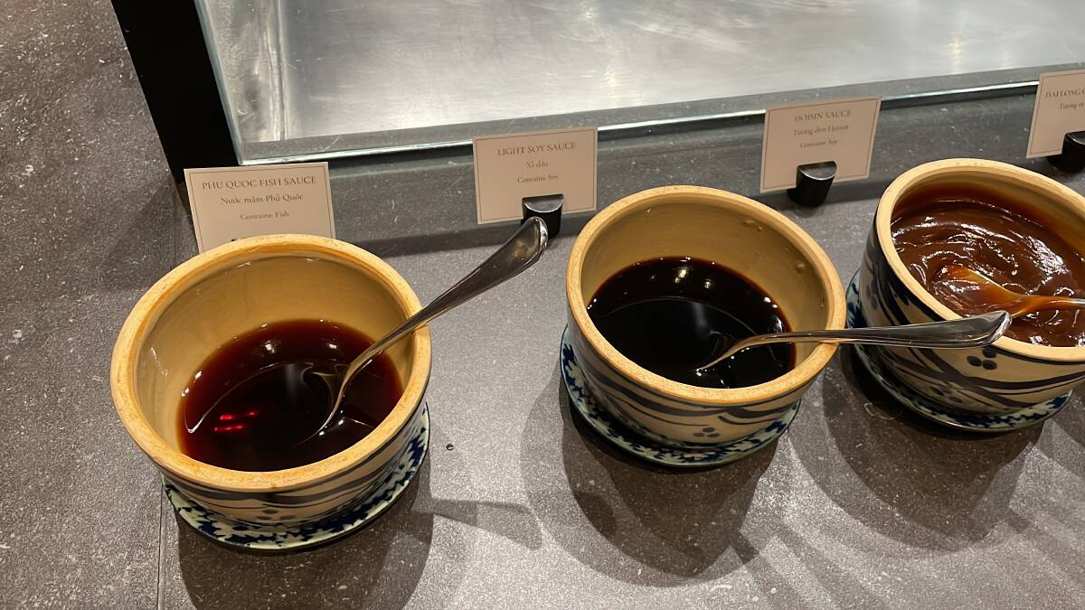 Phu Quoc fish sauce at the Regent Phu Quoc. Picture: Sarah Falson