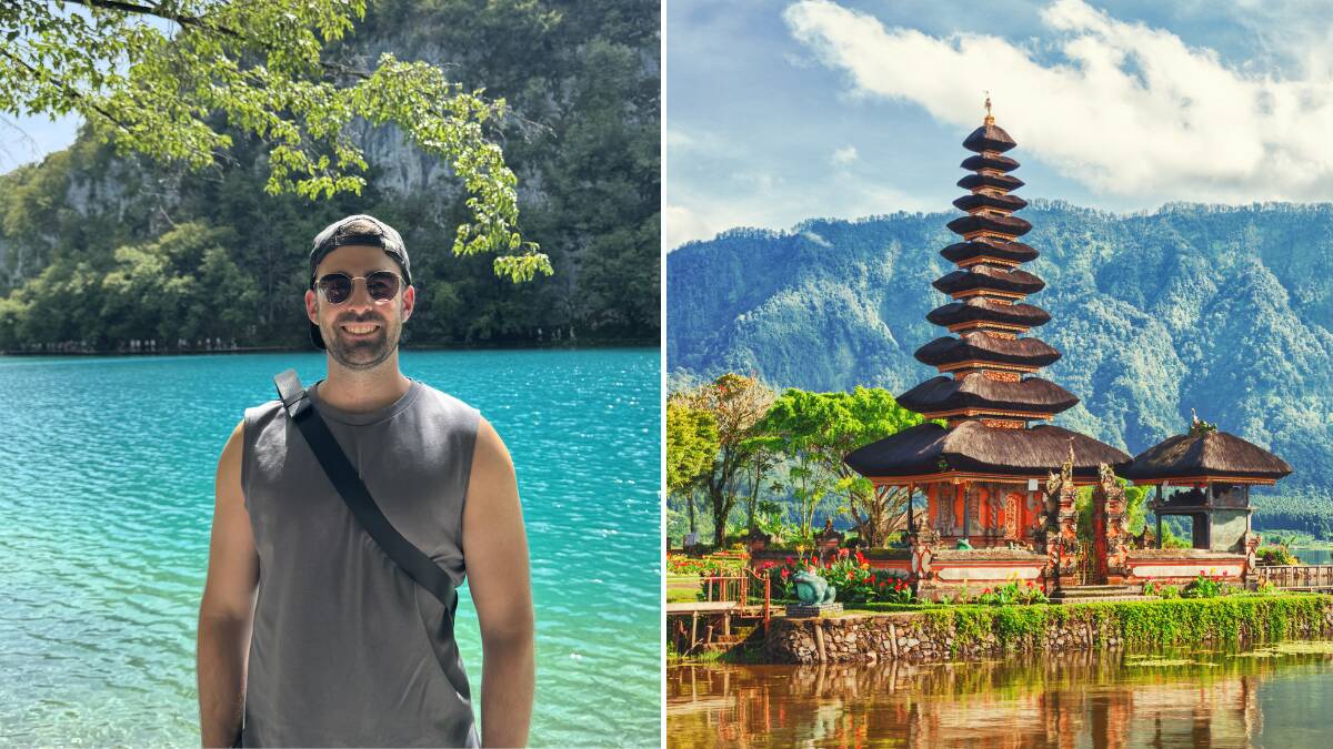 Josh Nedelkov (left) and Bali. Pictures supplied and by Shutterstock Josh Nedelkov (left) and Bali. Pictures supplied and by Shutterstock