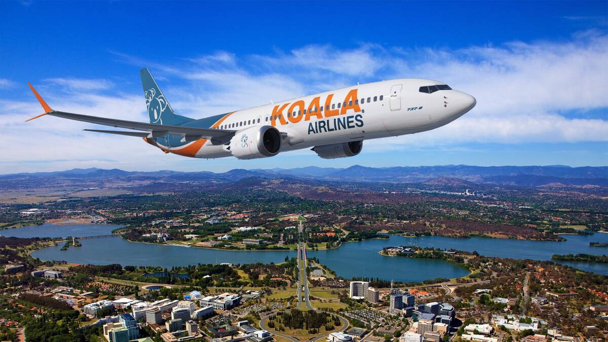 A Koala Airlines Boeing 737-8. Picture from koalaair.com.au