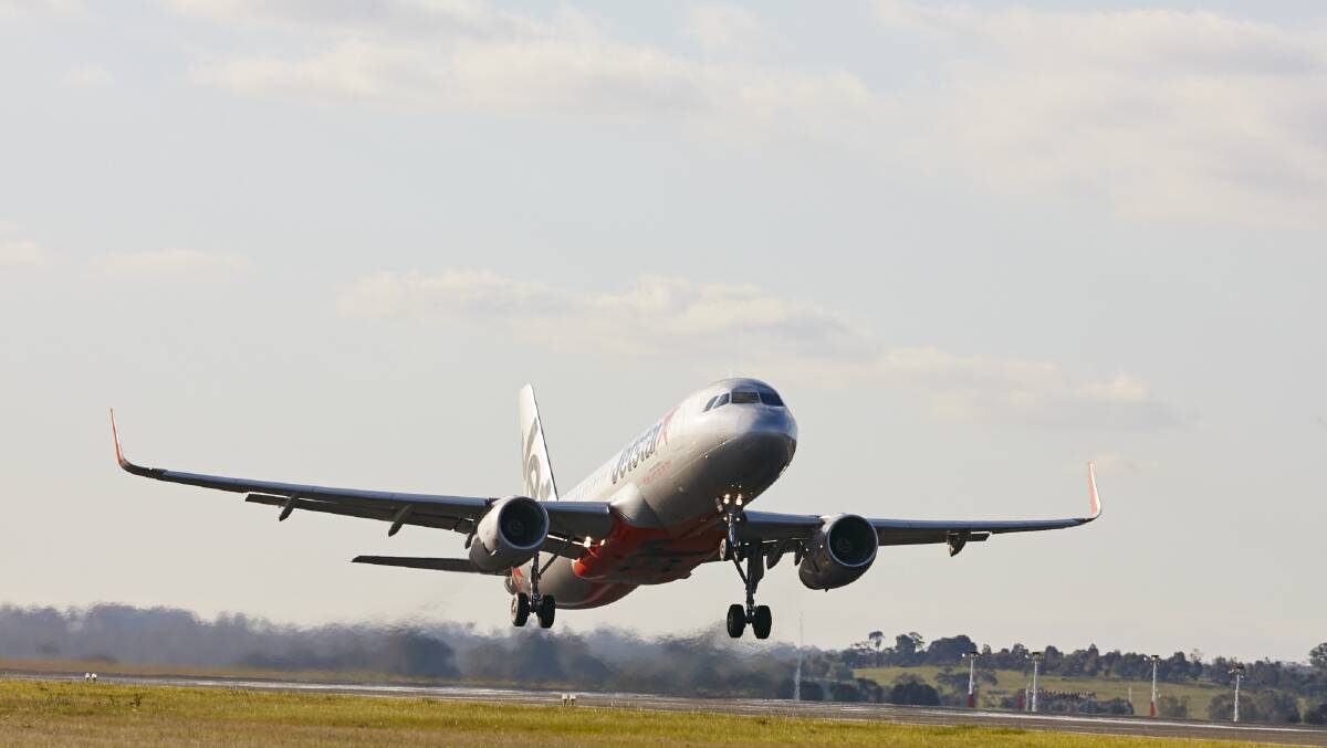 A Jetstar aircraft taking off. Picture supplied A Jetstar aircraft taking off. Picture supplied