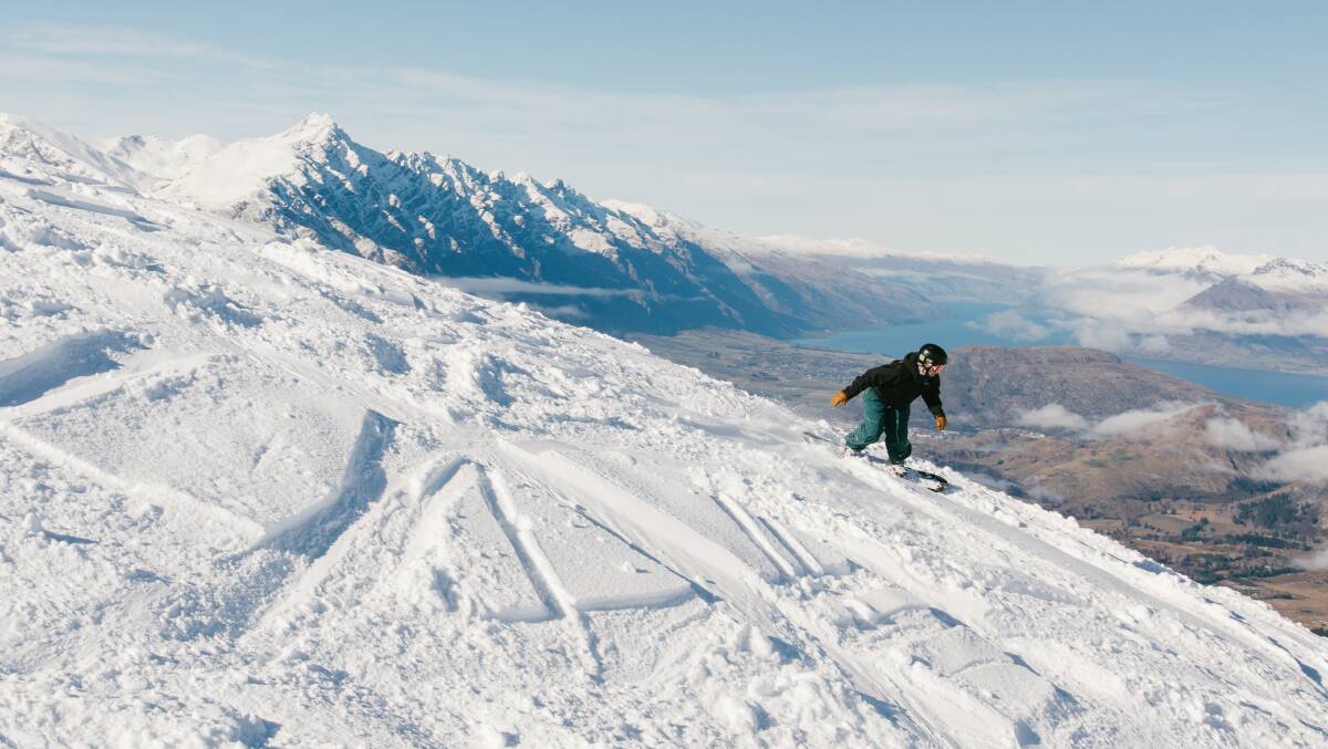 A snowboarder in New Zealand. Picture by NZSki A snowboarder in New Zealand. Picture by NZSki