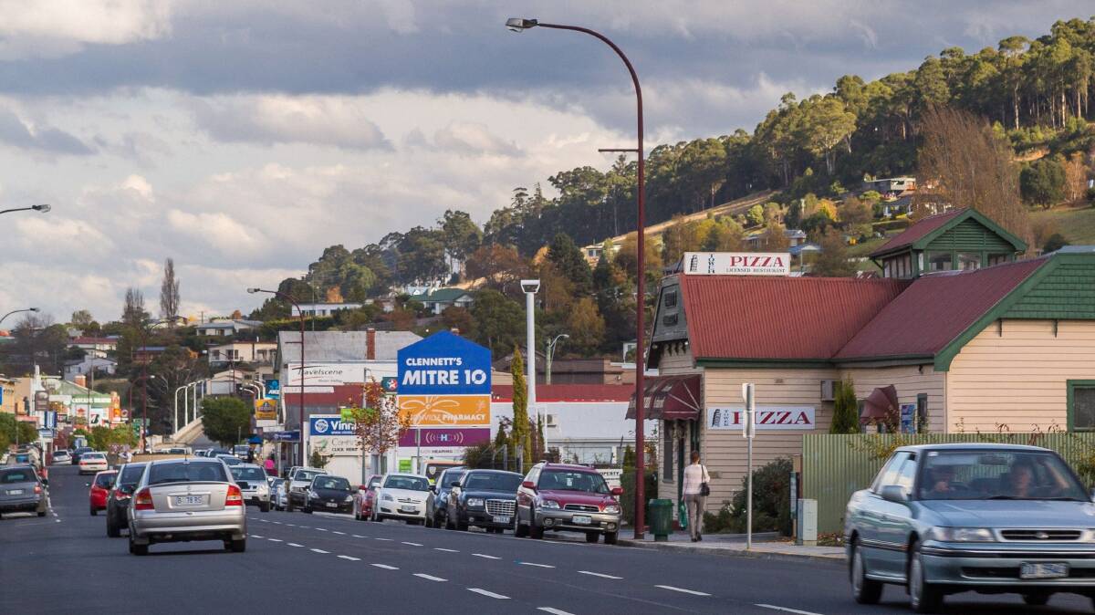 The township of Huonville, along the Southern Edge road trip in Tasmania. Picture: James Vodicka The township of Huonville, along the Southern Edge road trip in Tasmania. Picture: James Vodicka