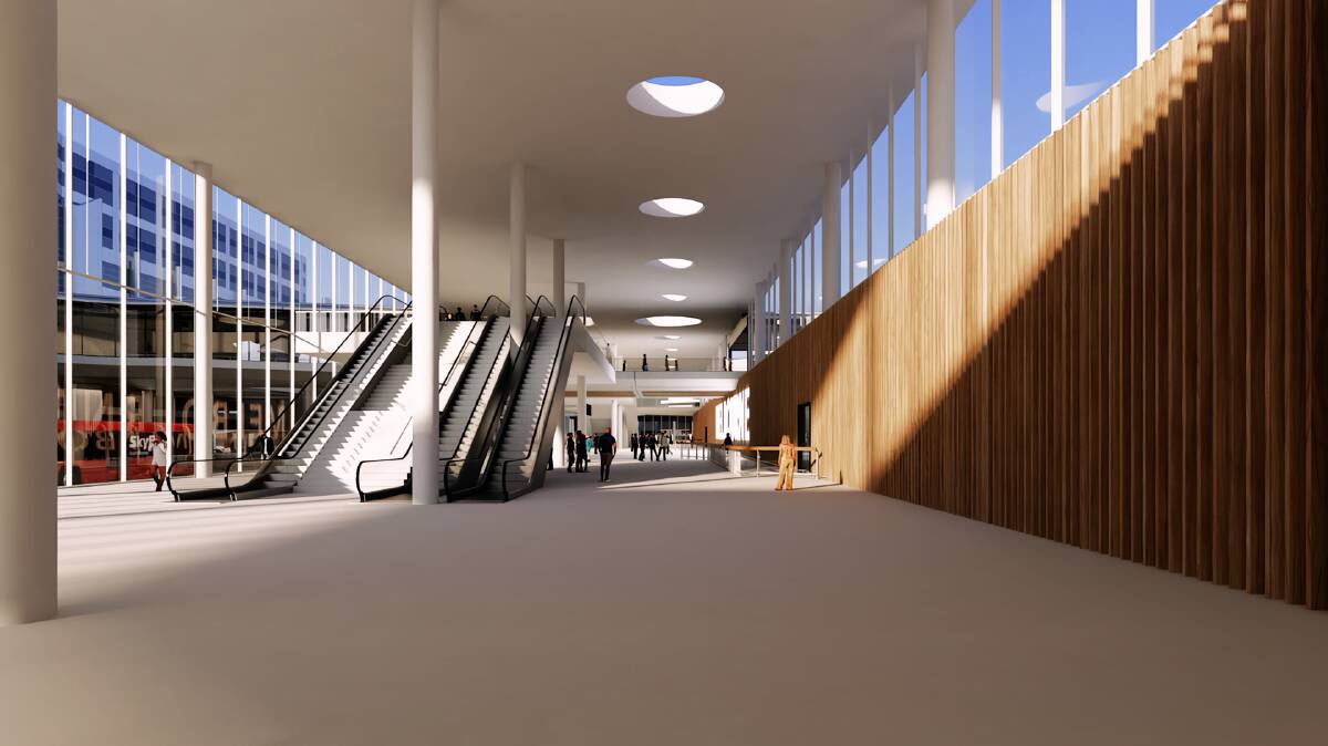 An upgraded arrivals hall at Melbourne international terminal.