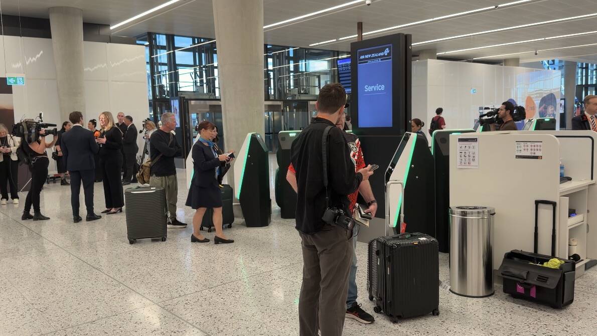 Air New Zealand's check-in area. Picture by Akash Arora