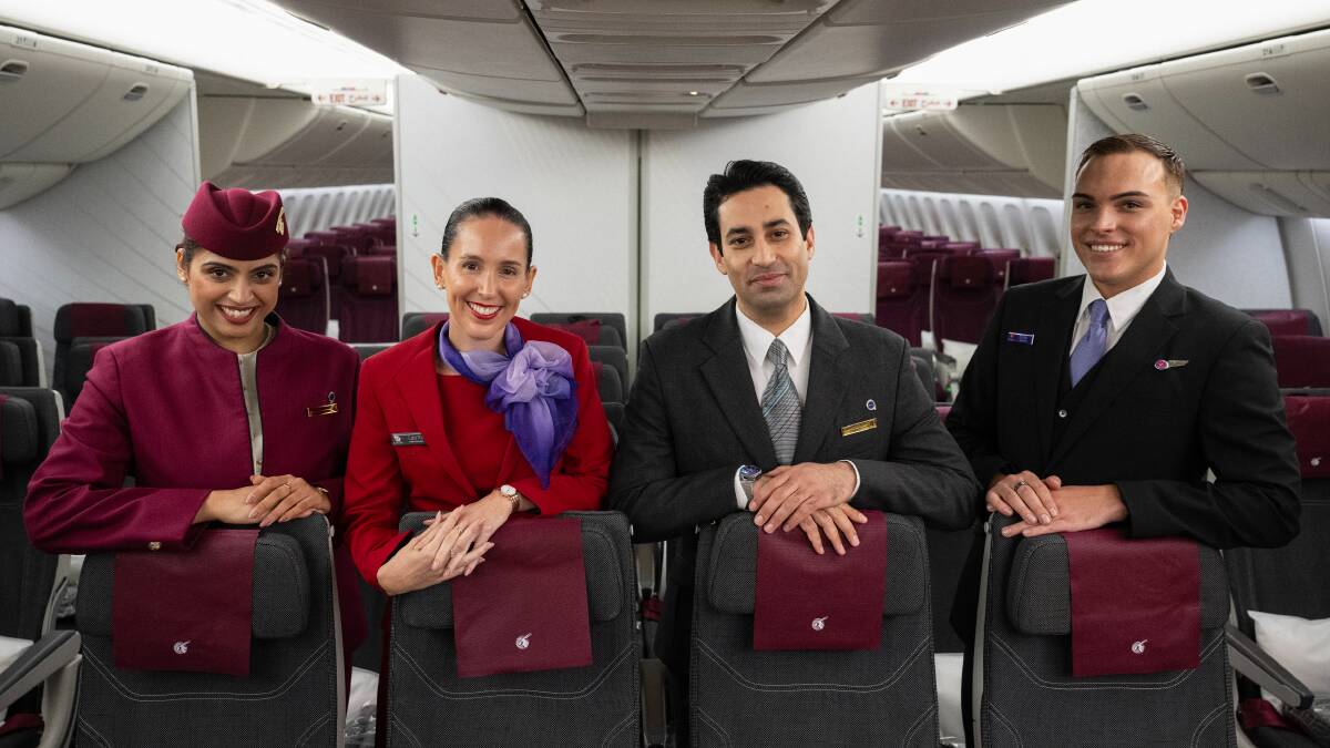 Virgin Australia and Qatar Cabin Crew. Picture by James D Morgan/Getty Images for Virgin Australia Virgin Australia and Qatar Cabin Crew. Picture by James D Morgan/Getty Images for Virgin Australia