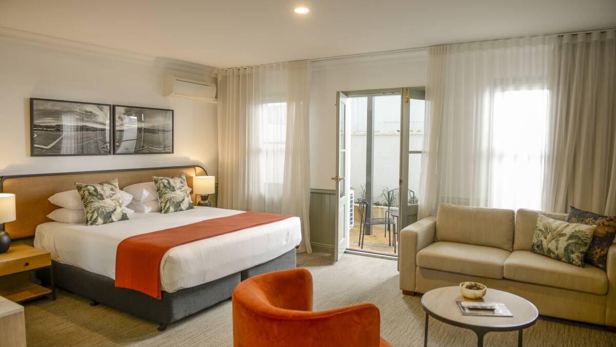 A spacious room at Wildes Boutique Hotel.