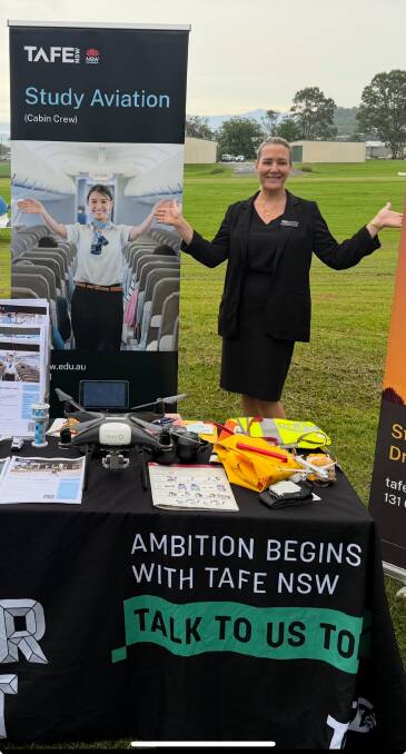 AFE NSW cabin crew and ground operations teacher, and former cabin crew member, Erin Eames. Picture supplied