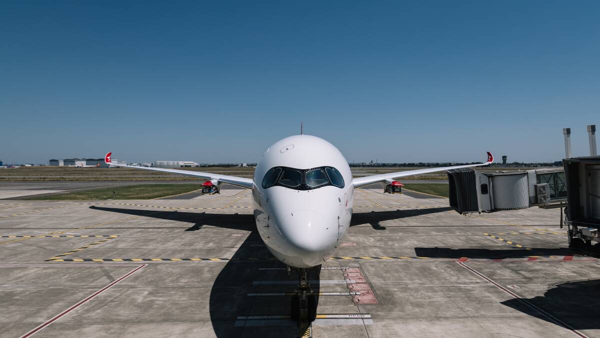 Qantas's brand new ultra-long-haul Airbus A350-1000ULR aircraft. Picture supplied by Qantas Qantas's brand new ultra-long-haul Airbus A350-1000ULR aircraft. Picture supplied by Qantas