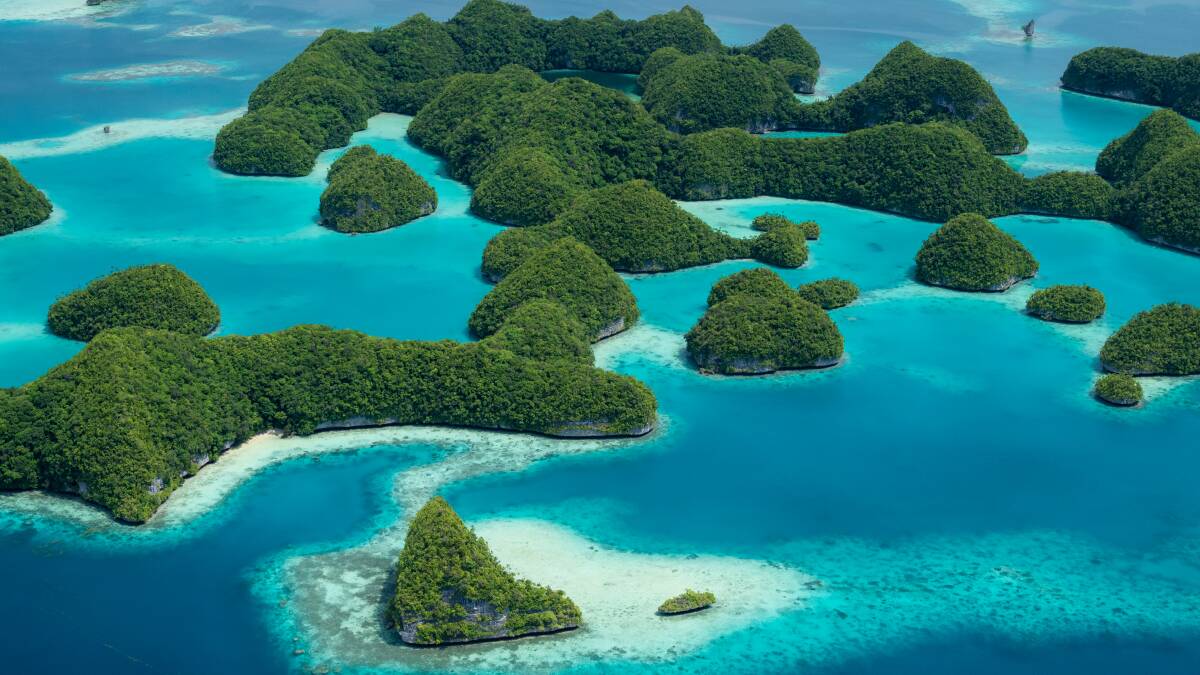 Palau is a Pacific island nation made up of over 300 islands in the western Pacific Ocean. Picture by Mark Fitz Palau is a Pacific island nation made up of over 300 islands in the western Pacific Ocean. Picture by Mark Fitz