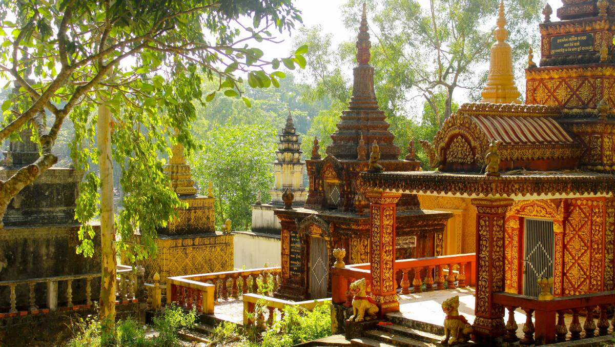 A temple in Sihanoukville, Cambodia.