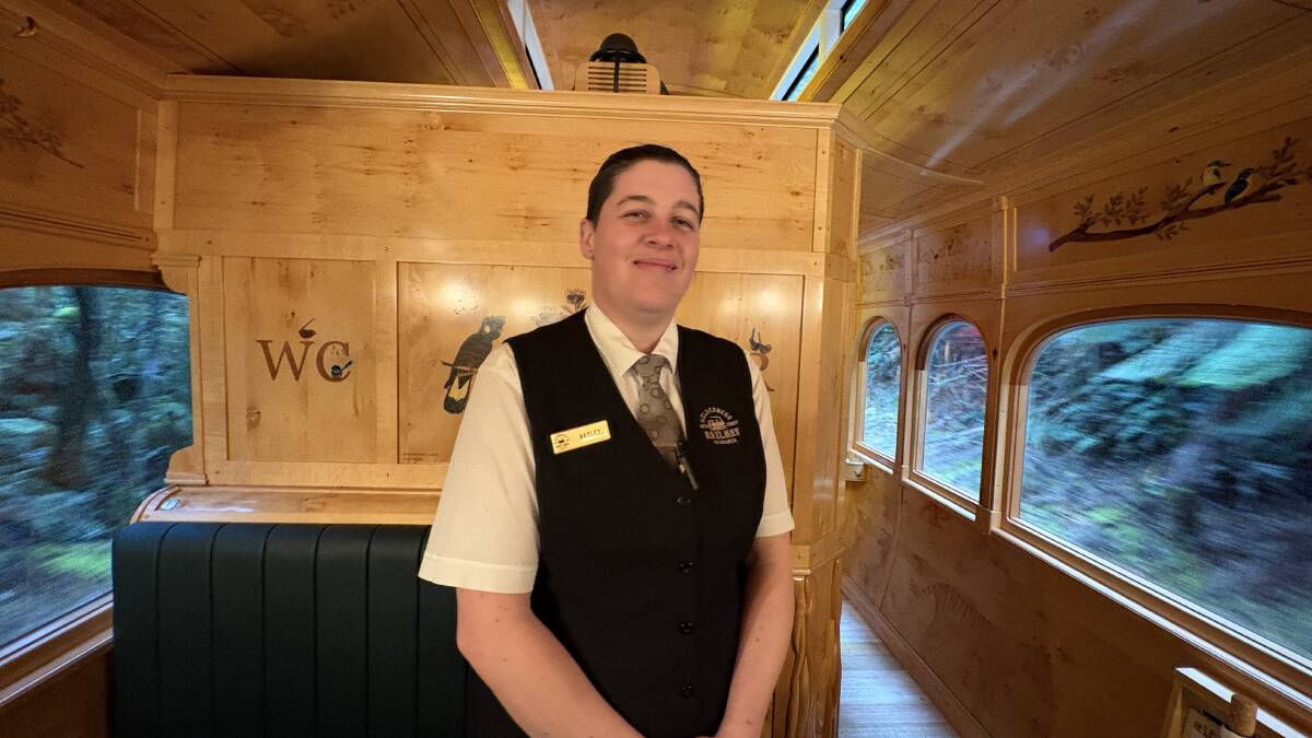Team leader Hayley who provided exceptional service in our premium carriage. Picture by Sarah Falson Team leader Hayley who provided exceptional service in our premium carriage. Picture by Sarah Falson