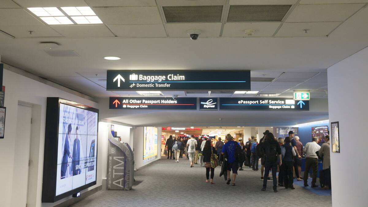 Sydney Airport arrivals area. Picture by Getty Images