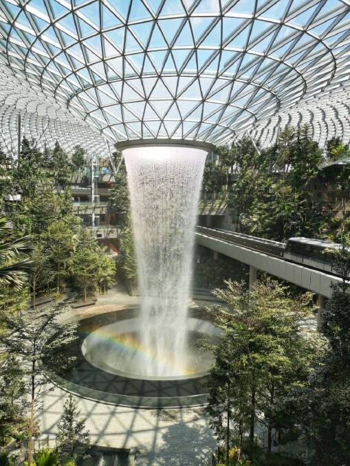 Changi's Jewel Rain Vortex Rainbow.
