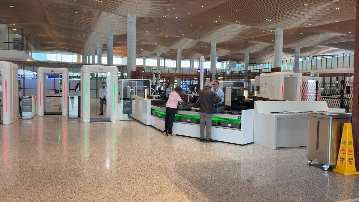 A quiet security area shortly before the first international flight departs from WSI. Picture by Akash Arora