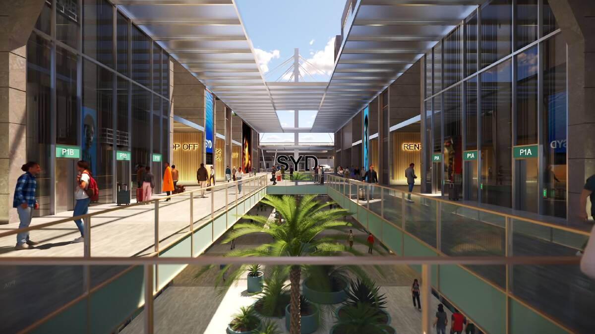 A new concourse at Sydney Airport.