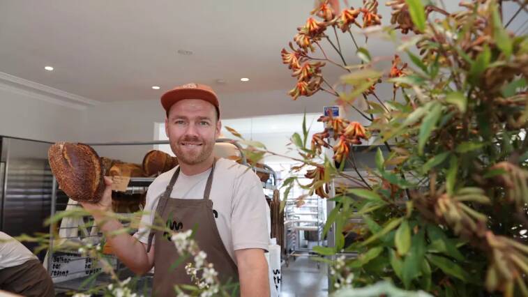 Slow Dough owner Richard King with a loaf of his finest. Picture by Sylvia Liber