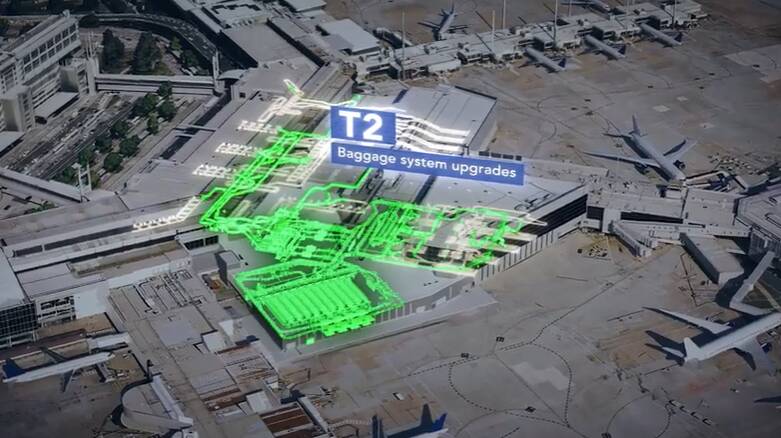 Melbourne Airport's new baggage system will allow airlines to track bags throughout the airport. Picture by Melbourne Airport Melbourne Airport's new baggage system will allow airlines to track bags throughout the airport. Picture by Melbourne Airport