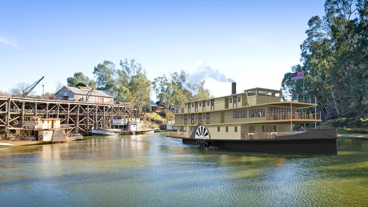 An artist's render of the PS Australian Star.
