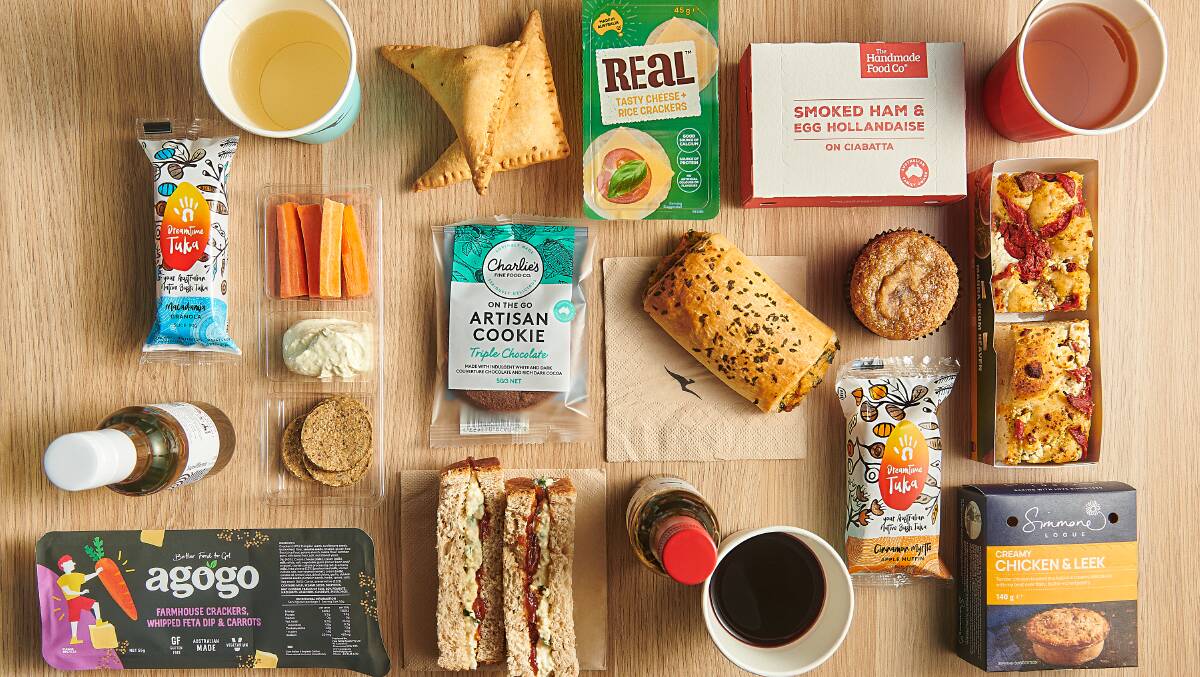 New Qantas domestic economy meals and snacks. 