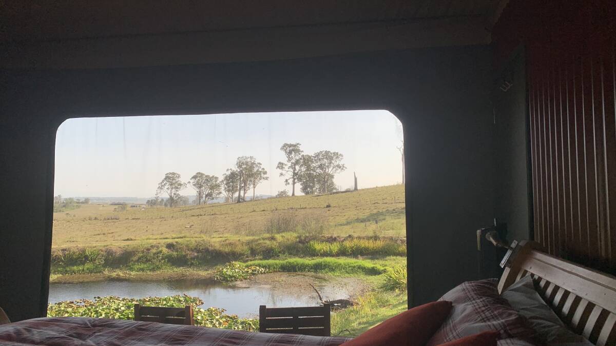 The view from one of Kamala Mansfield's recent glamping holidays. Picture supplied The view from one of Kamala Mansfield's recent glamping holidays. Picture supplied
