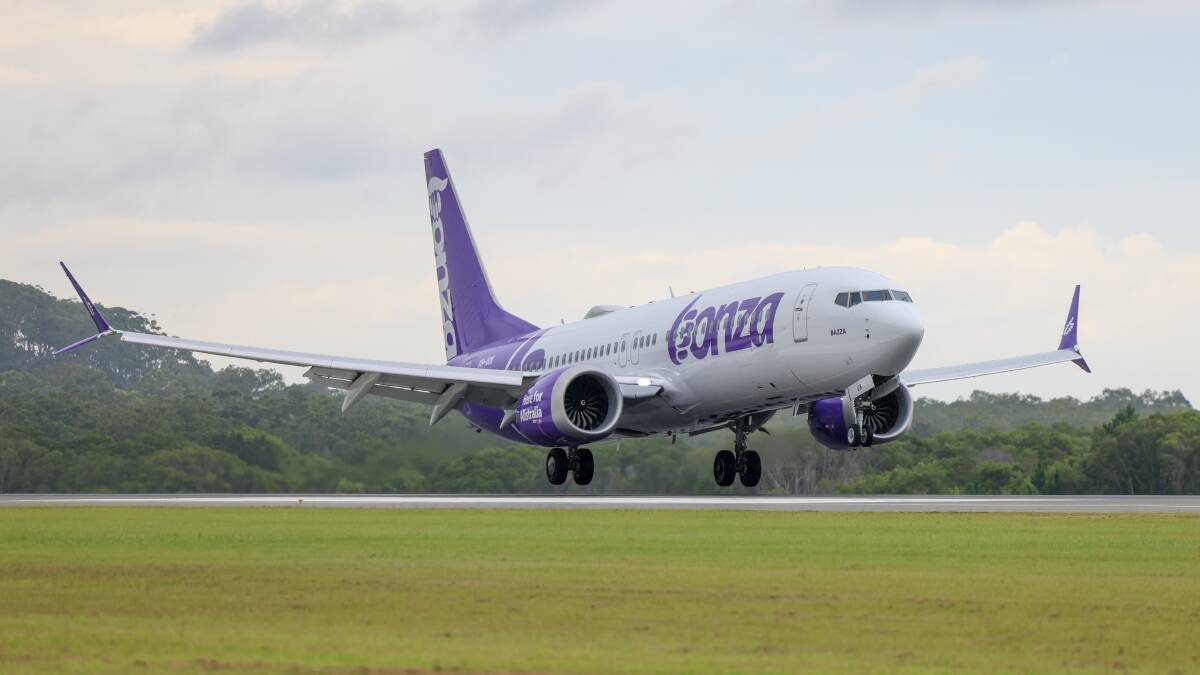 A Bonza flight takes off. File picture A Bonza flight takes off. File picture